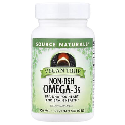Vegan True®, Non-Fish Omega-3s, 300 mg, 30 Vegan Softgels