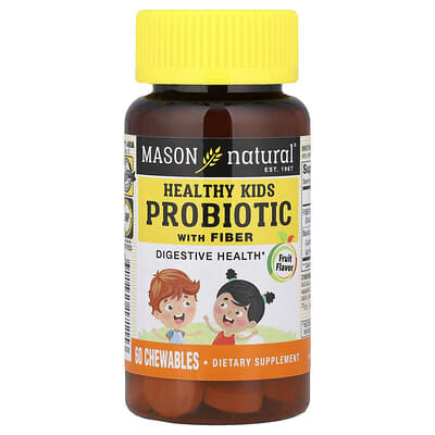 Healthy Kids Probiotic with Fiber, Fruit, 60 Chewables