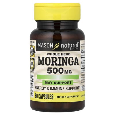Цельная моринга, 500 mg, 60 капсул