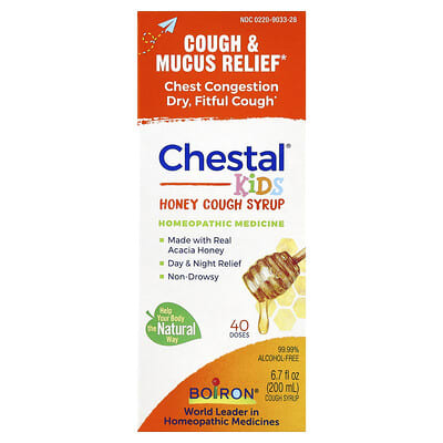 Сироп от кашля детский Boiron Chestal®, Honey, 6.7 fl oz (200 ml)