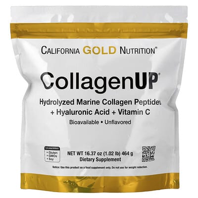 CollagenUP®, гидролизованный морской коллаген с гиалуроновой кислотой и витамином C, без вкуса, 1.02 lb (464 g)