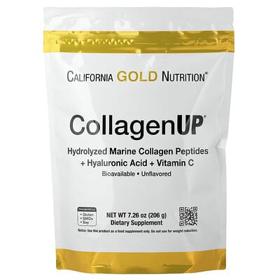 CollagenUP®, гидролизованный морской коллаген с гиалуроновой кислотой и витамином C, без вкуса, 7.26 oz (206 g)