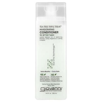Giovanni Tea Tree Triple Treat™, тонизирующий кондиционер для всех типов волос, 8.5 fl oz (250 ml)