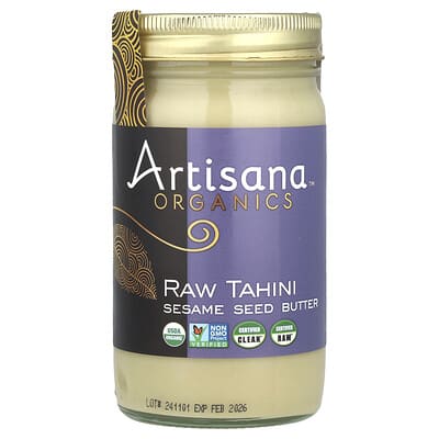 Organics, Raw Tahini, Sesame Seed Butter, 14 oz (397 g)