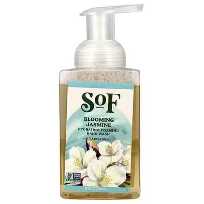 Hydrating Foaming Hand Wash with Agave Nectar, Blooming Jasmine, 8 fl oz (236 ml)