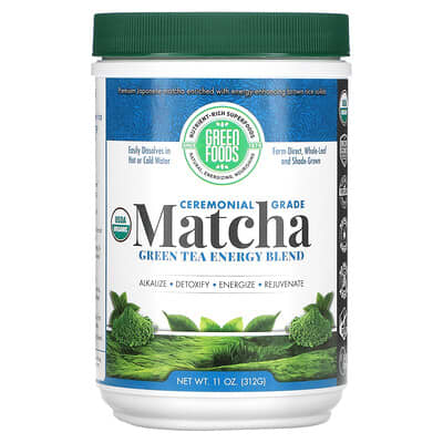 Зеленый чай Matcha Ceremonial Grade Energy Blend, 11 oz (312 g)