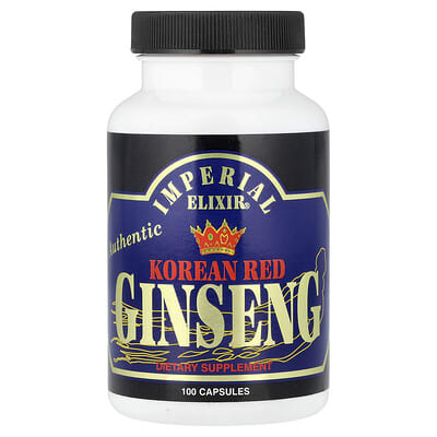 Imperial Elixir Korean Red Ginseng, 100 капсул (300 mg per Capsule)
