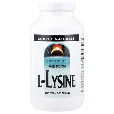 L-Lysine, 1,000 mg, 200 таблеток