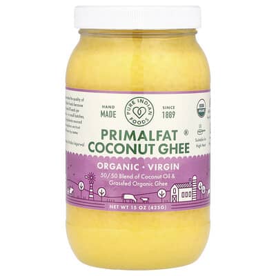 Organic Virgin PrimalFat Coconut Ghee, 15 oz (425 g)