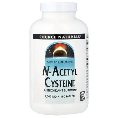 N-Acetyl Cysteine, 1,000 mg, 180 таблеток