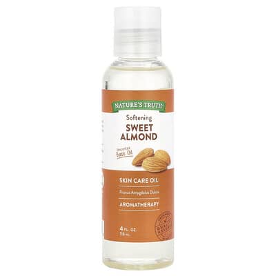 Масло для ухода за кожей, смягчающее миндальное, без запаха, 4 fl oz (118 ml)