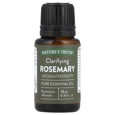 Nature's Truth Pure Essential Oil очищающее масло розмарина, 0.51 fl oz (15 ml)