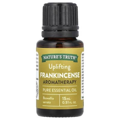 Nature's Truth чистое эфирное масло, Uplifting Frankincense, 0.51 fl oz (15 ml)