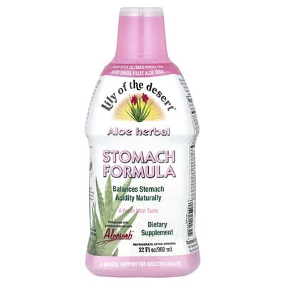 Lily of the Desert Aloe Herbal, формула для желудка, Fresh Mint, 960 ml