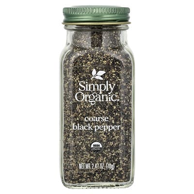 Органический черный дробленый перец Simply Organic, 2.47 oz (70 g)