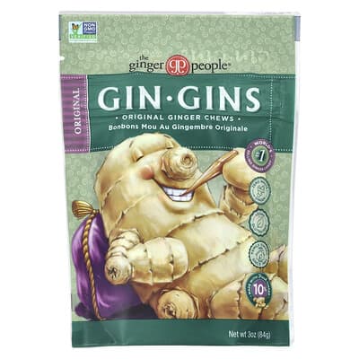 Gin Gins®, жевательные конфеты с имбирем, Original, 3 oz (84 g)