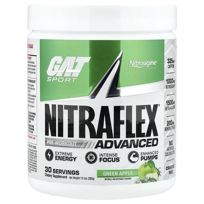Предтренировочный комплекс GAT NITRAFLEX® Green Apple