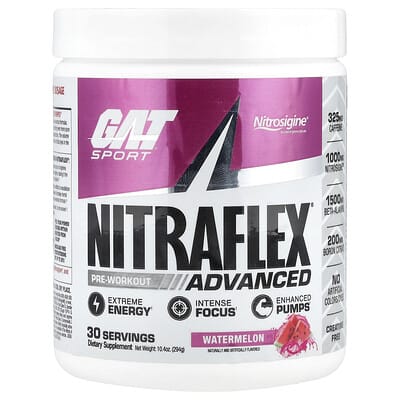 GAT NITRAFLEX® Advanced, Арбуз, 10.4 oz (294 g)
