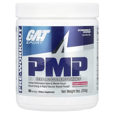 Sport, PMP, Pre-Workout, Raspberry Lemonade, 9 oz (255 g)