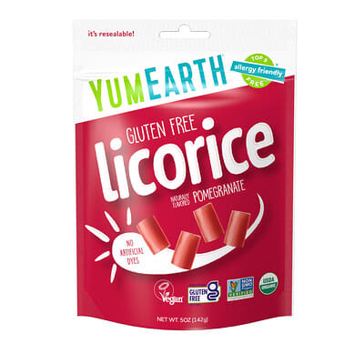 Gluten Free Licorice, Pomegranate, 5 oz (142 g)