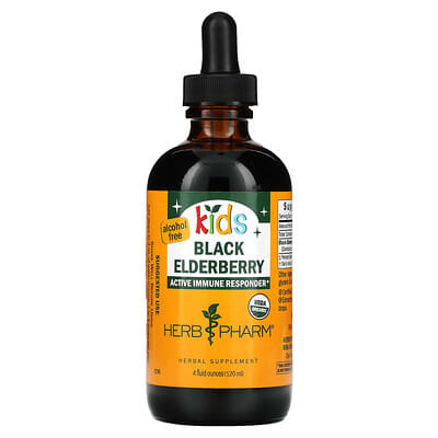 Детская черная бузина, без алкоголя, 4 fl oz (120 ml)