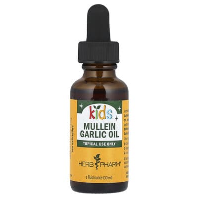 Herb Pharm Детский Mullein Garlic Oil, 1 fl oz (30 ml)