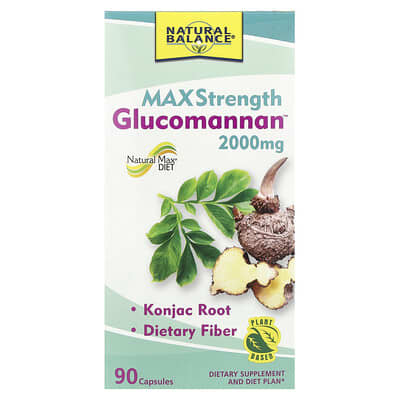 Glucomannan™ максимальная сила, 90 капсул (666 mg на капсулу)