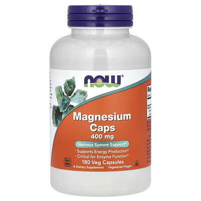 Капсулы магния, 400 mg, 180 вегетарианских капсул