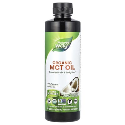 Органическое масло MCT Nature's Way Organic MCT Oil, 480 ml