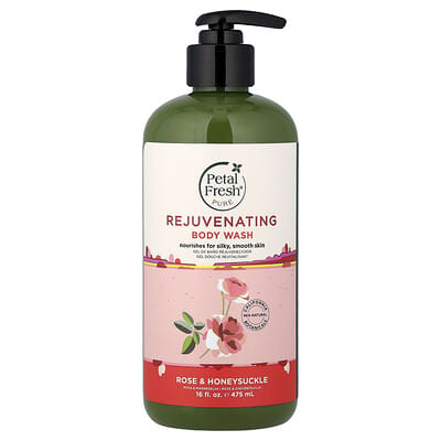 Очищающий гель для душа, роза и жимолость, 16 fl oz (475 ml)