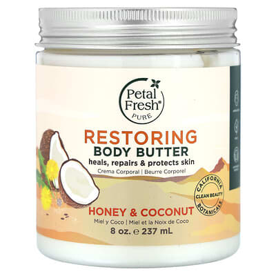 Pure, Restoring Body Butter, Honey & Coconut, 8 oz (237 ml)