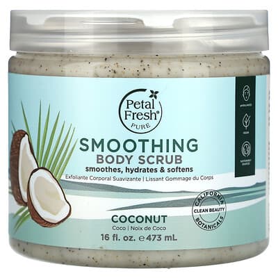 Pure, Smoothing Body Scrub, Coconut, 16 fl oz (473 ml)