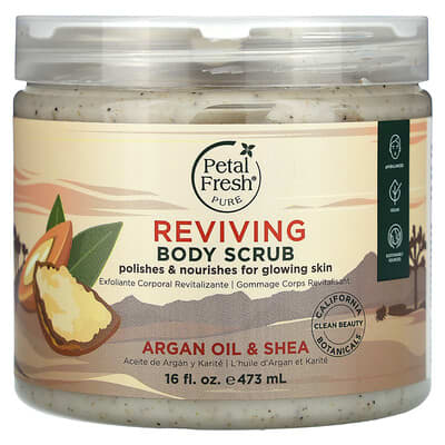 Reviving Body Scrub, Argan Oil & Shea, 16 fl oz (473 ml)