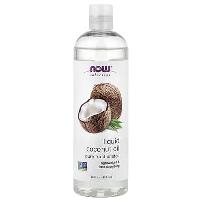 Solutions, Liquid Coconut Oil, Pure Fractionated, 16 fl oz (473 ml)