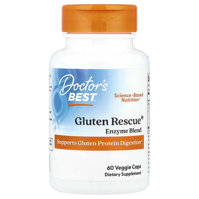 Gluten Rescue® смесь ферментов, 60 вегетарианских капсул