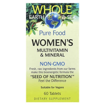 Женские мультивитамины и минералы Whole Earth & Sea®, 60 таблеток