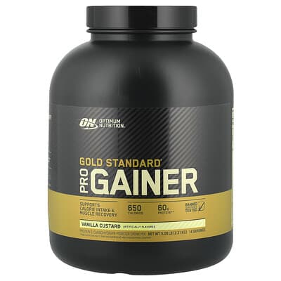 Протеин-гейнер Optimum Nutrition Gold Standard® Pro Gainer Vanilla Custard, 5.09 lb (2.31 kg)