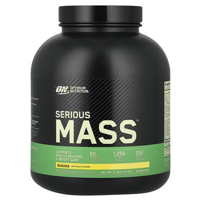 Serious Mass™, банан, 6 lb (2.72 kg)