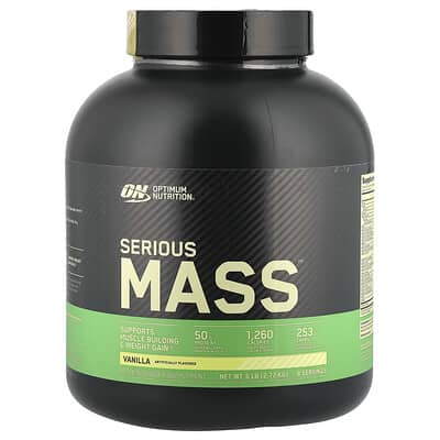 Serious Mass™, Ваниль, 6 lb (2.72 kg)