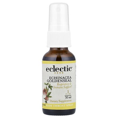 Детский спрей для горла, Echinacea Goldenseal, 1 fl oz (30 ml)