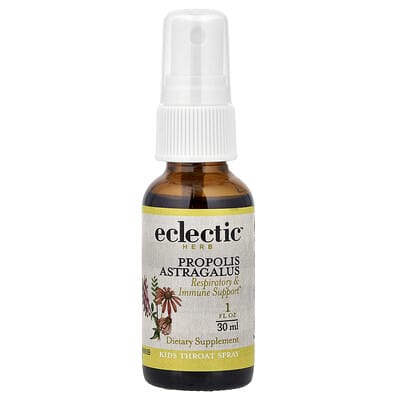 Eclectic Herb спрей для горла для детей, прополис и астрагал, 1 fl oz (30 ml)