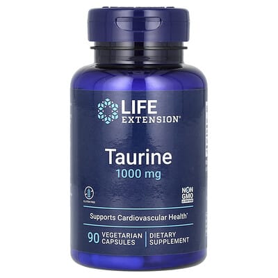 Taurine, 1,000 mg, 90 вегетарианских капсул