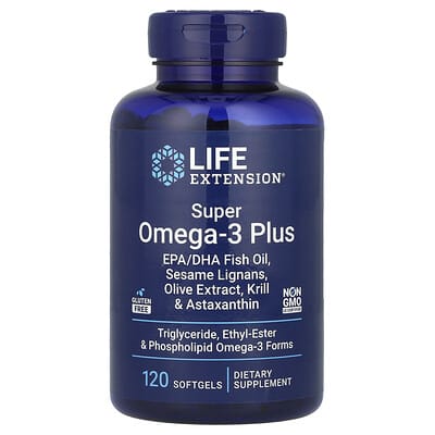 Super Omega-3 Plus, 120 мягких капсул