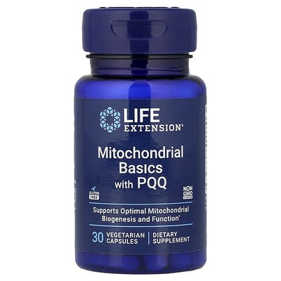 Mitochondrial Basics с PQQ, 30 вегетарианских капсул