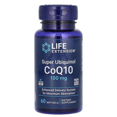 Super Ubiquinol CoQ10, 100 mg, 60 мягких капсул