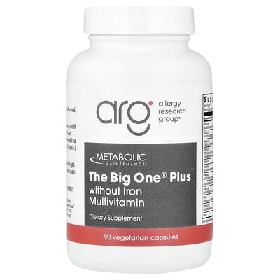 The Big One® Plus, Without Iron Multivitamin, 90 Vegetarian Capsules
