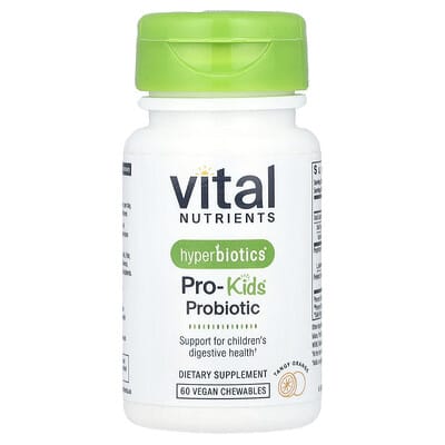 Hyperbiotics®, Pro-Kids® Probiotic, Tangy Orange, 60 Vegan Chewables