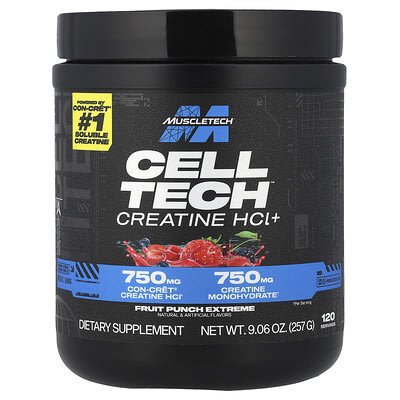 Cell Tech™ Creatine HCL+, Fruit Punch Extreme, 9.06 oz (257 g)