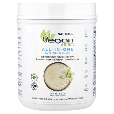 Naturade®, All-In-One Nutritional Shake, Vanilla, 1.4 lb (645 g)