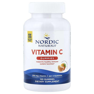 Vitamin C Gummies, Tangerine, 120 Gummies (125 mg per Gummy)